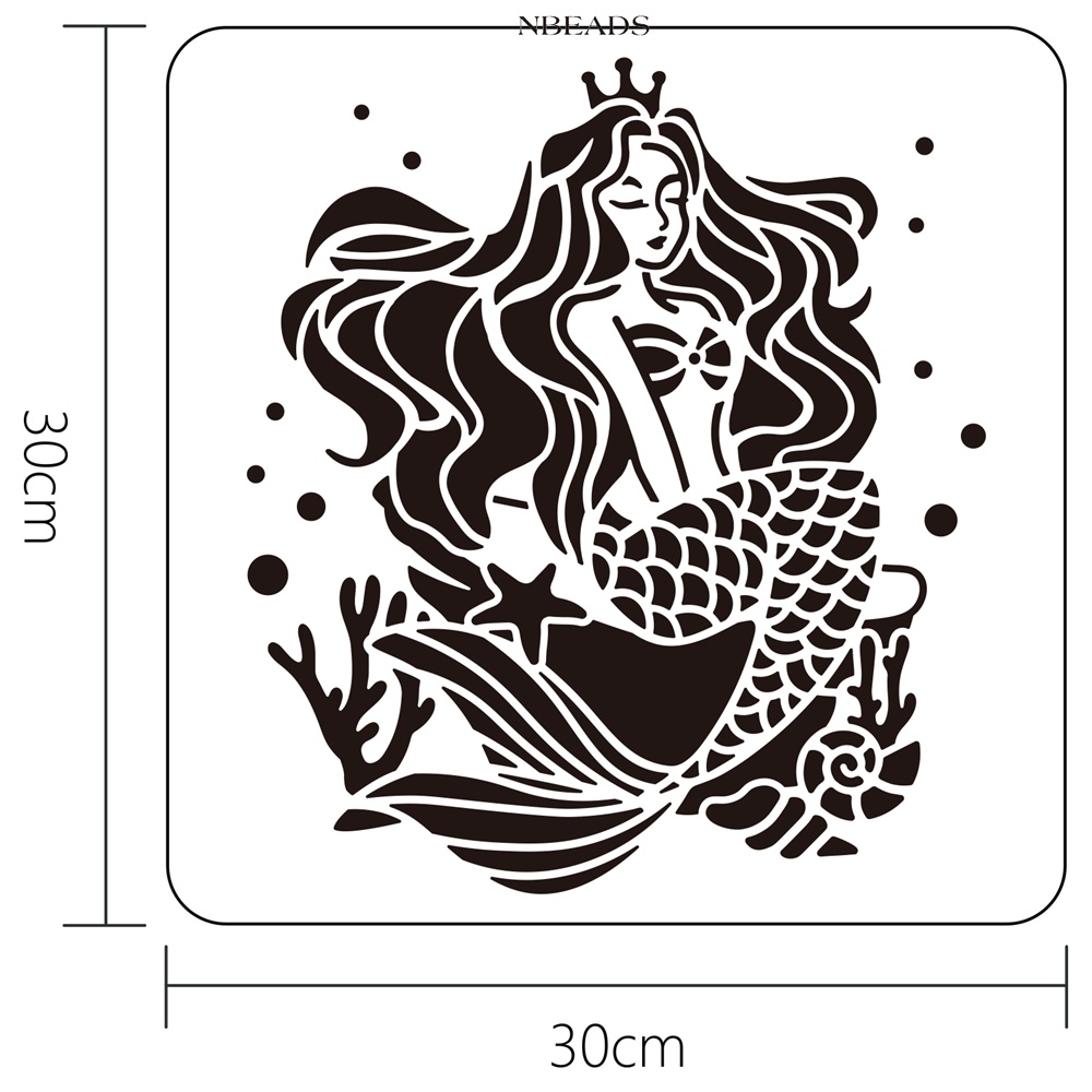 1 Khuôn Vẽ Hình Thú Cưng Đáng Yêu Kích Thước 300x300mm