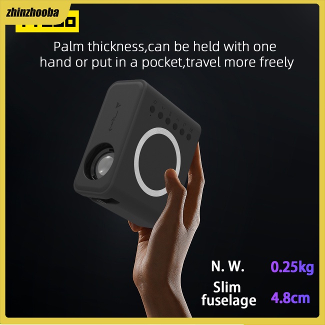 Fs Máy Chiếu Mini YT300 Màn Hình HD 16-100 Inch Điện Thoại