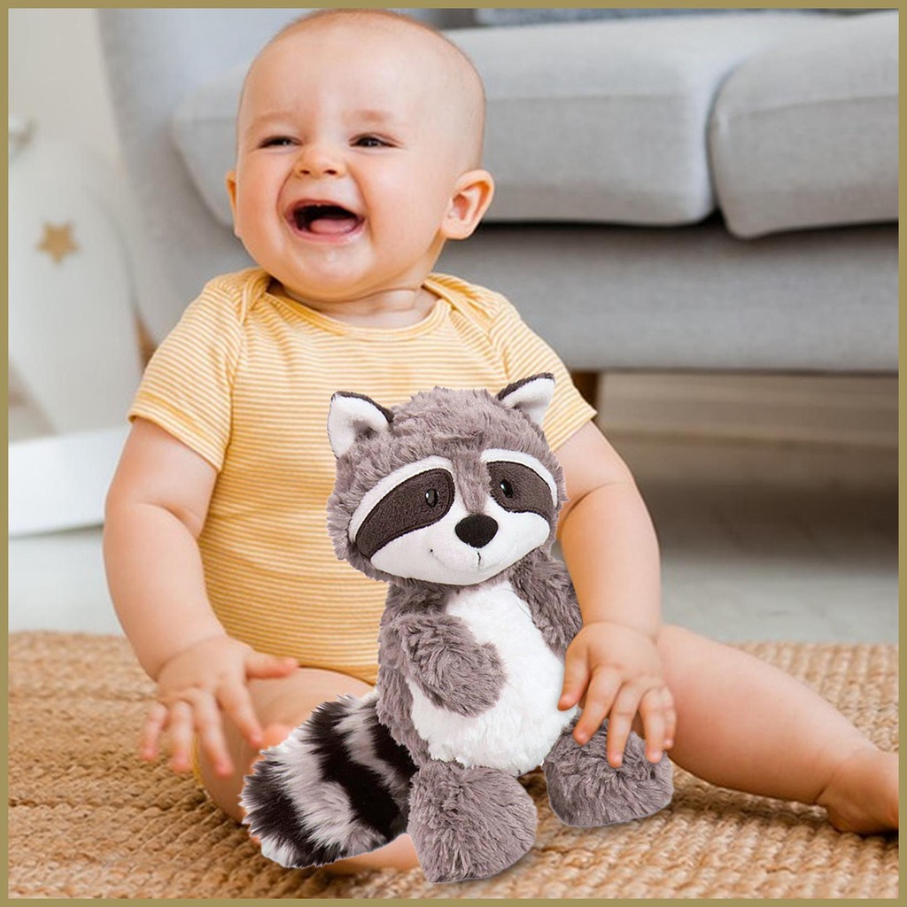 Đồ chơi nhồi bông Hình Racoon Hoạt Hình Thân Thiện Với Da Trang Trí Trưng Bày paca3vn