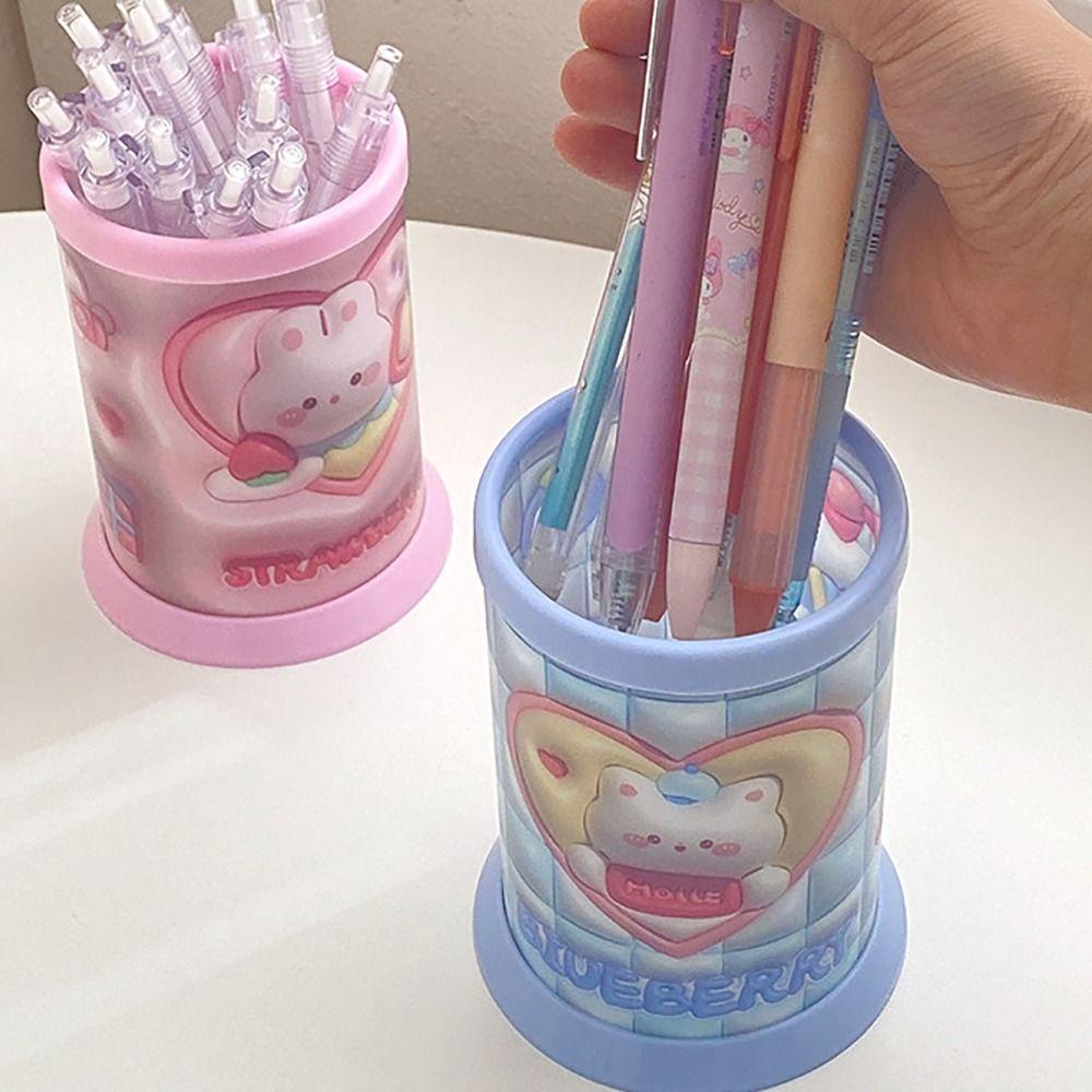 Risedot Đựng Bút Hình Tròn Họa Tiết Hoạt Hình Dễ Thương
