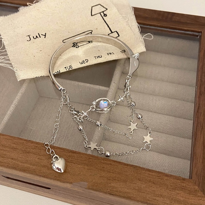 Vòng Đeo Tay Mặt Hình Đầu Cáo / Trái Tim / Hành Tinh Cá Tính