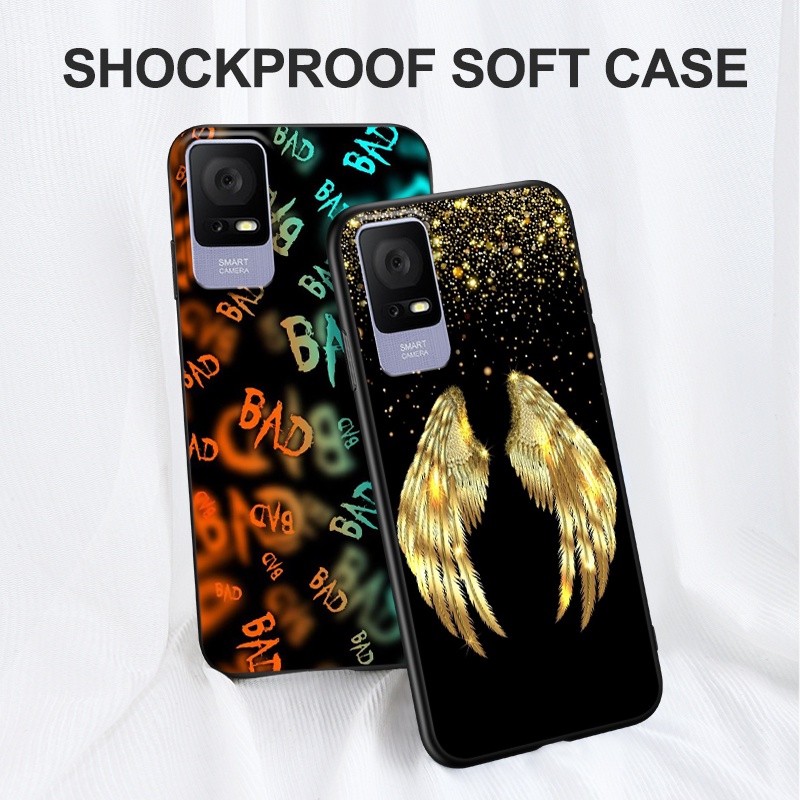 Ốp Điện Thoại silicone tpu Mềm In Hình Đầu Lâu / Mèo / Ong Cho tcl 408