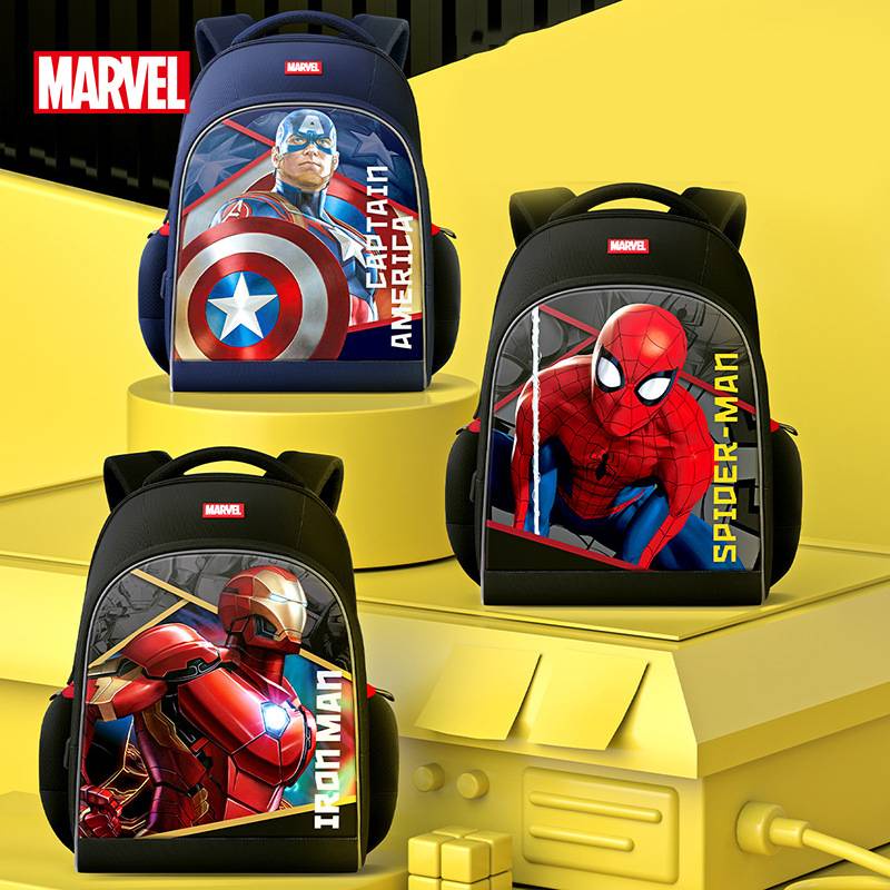 Kira marvel iron man american team spider-man ba lô cho trẻ em học sinh dung tích lớn túi đa năng cá tính