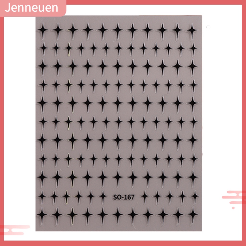 Nhãn Dán Móng Tay 3D Siêu Mỏng Lấp Lánh DIY