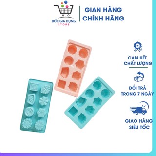 Khay Làm Đá, Khuôn Làm Thạch 8 Viên Hoa Văn Việt Nhật