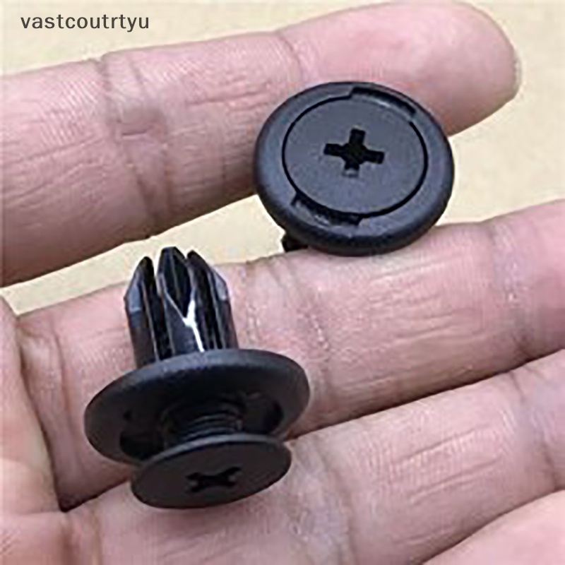 FENDER Set 50 / 100 Đinh Tán Nhựa 8mm Màu Đen Cho Xe TRX680 TRX650 n