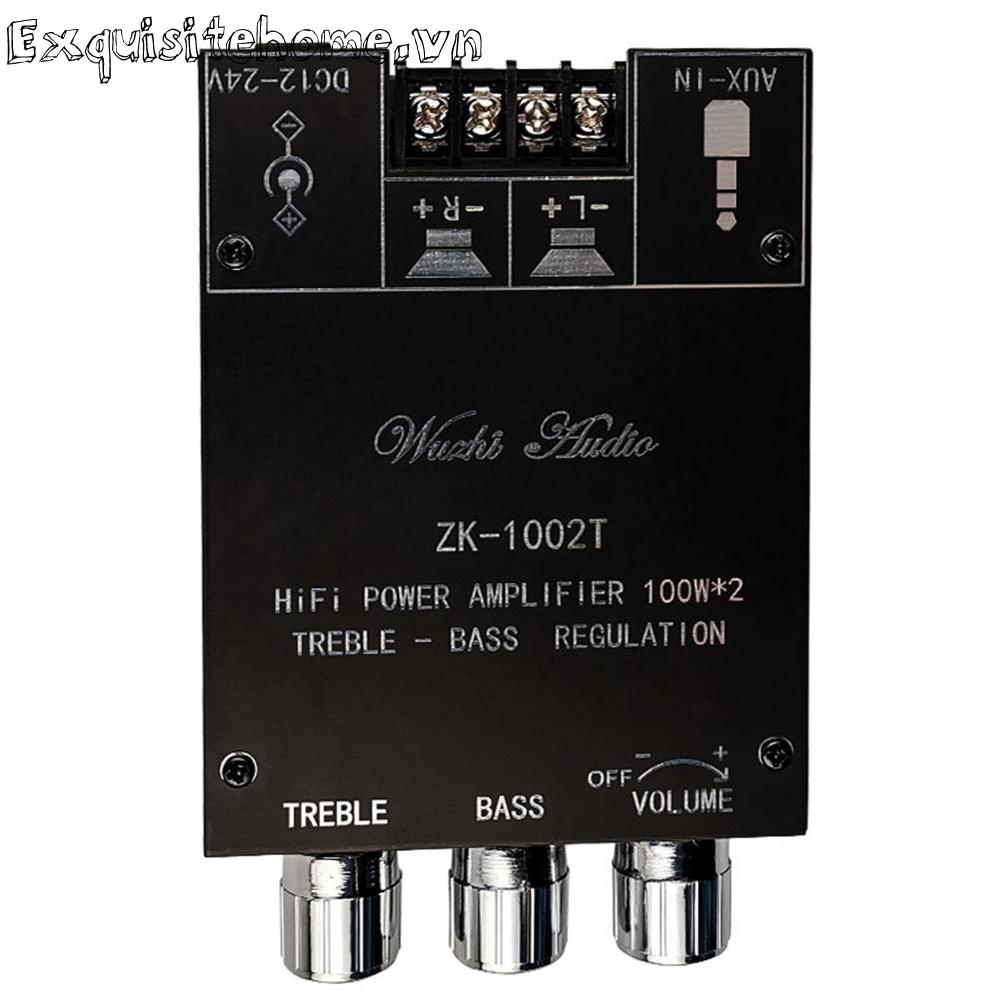 Bảng Mạch Khuếch Đại Âm Thanh ZK-1002T HIFI 2.0 Kênh 100Wx2 Chuyên Dụng