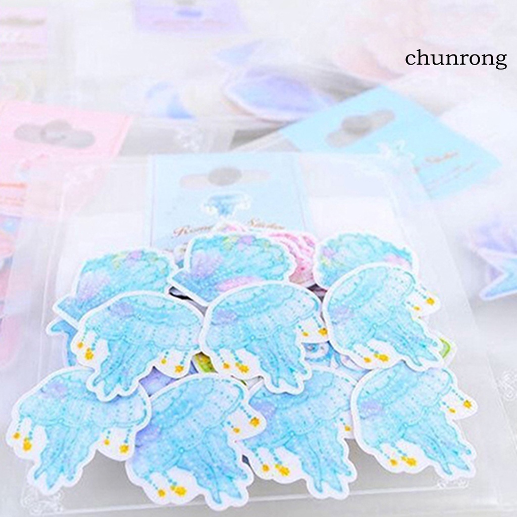 Set 70 Miếng Dán PVC Màu Nước Dễ Thương Trang Trí Vali Laptop