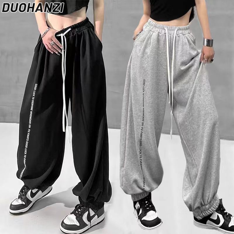 DUOHANZI Bộ Đồ Thể Thao Dáng Rộng Phong Cách Thời Trang Mùa Thu Mới Cho Nữ