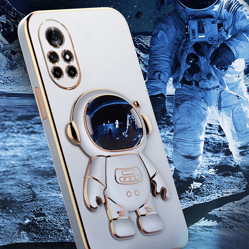 Ốp Điện Thoại Silicone Mềm Đế Đứng In Hình Phi Hành Gia Cho OPPO Reno 10 Pro Plus 5G