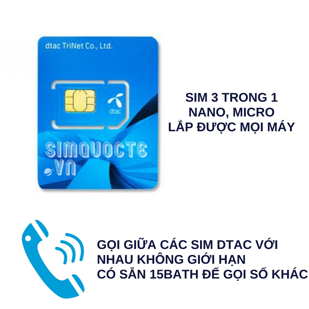 [SIM 5G] [HOẢ TỐC TỪ HCM] SIM DU LỊCH THÁI LAN 50GB TỐC ĐỘ CAO 10 NGÀY MẠNG AIS-DTAC-TRUEMOVE