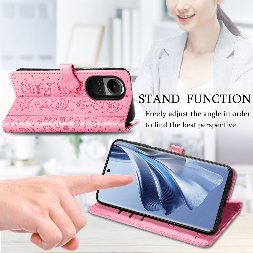 Ốp Điện Thoại Da Gập Kèm Ví Cho OPPO Reno 10 Pro Plus Reno10 Pro + 5G hp OPO Rino 10Pro CPH2531 CPH2525 CPH2521