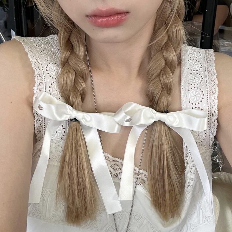 Kẹp Tóc Nơ Ruy Băng Phong Cách Mới Cho Nữ