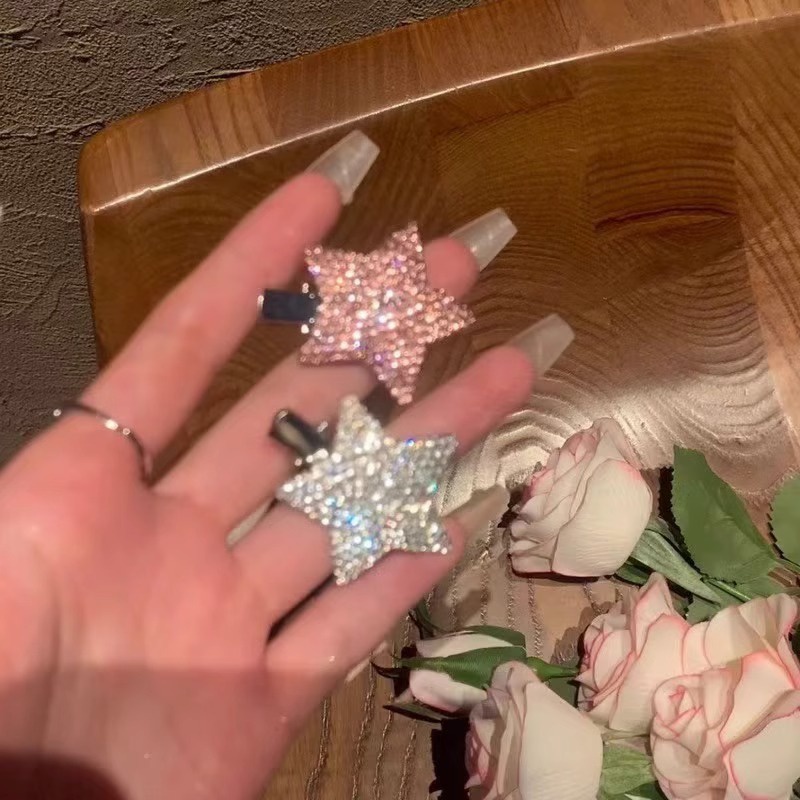 Kẹp TóC HìNh Ngôi Sao ĐíNh Kim Cương Giả ThờI Trang Cho Nữ Y2k