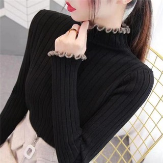 Áo Len Nữ Dài Tay Cổ Lọ Thời Trang Hàn