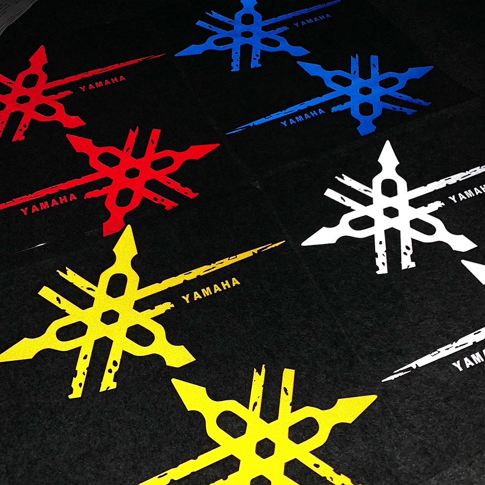Miếng Dán Logo Phản Quang Trang Trí Thân Xe Mô Tô YAMAHA I125 50CC 90CC 100CC ZR MIO SPORTY Aerox NMAX TFX150 NMAX XMax