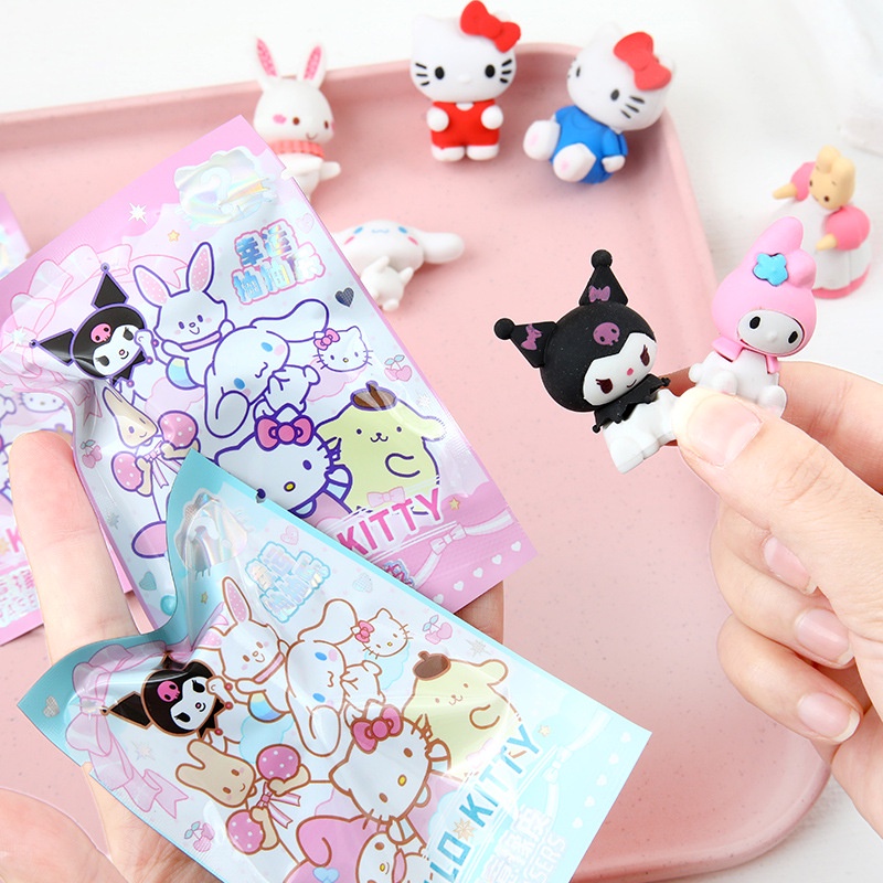 SANRIO 1 Cục Tẩy Bút Chì Hình Nhân Vật Hoạt Hình Đáng Yêu