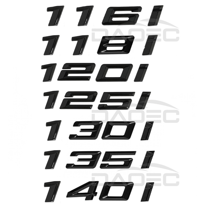 Logo Chữ Cái ABS Trang Trí Xe Hơi BMW 1 Series 116i 118i 120i 125i 130i 135i 140i E81 E82 E87 E88 F20 F21