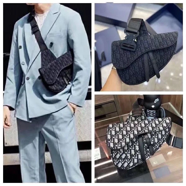Túi Đeo Chéo Ngực Vải Canvas Thêu Chữ Phong Cách Đường Phố Thời Trang Mới Cho Nam Và Nữ