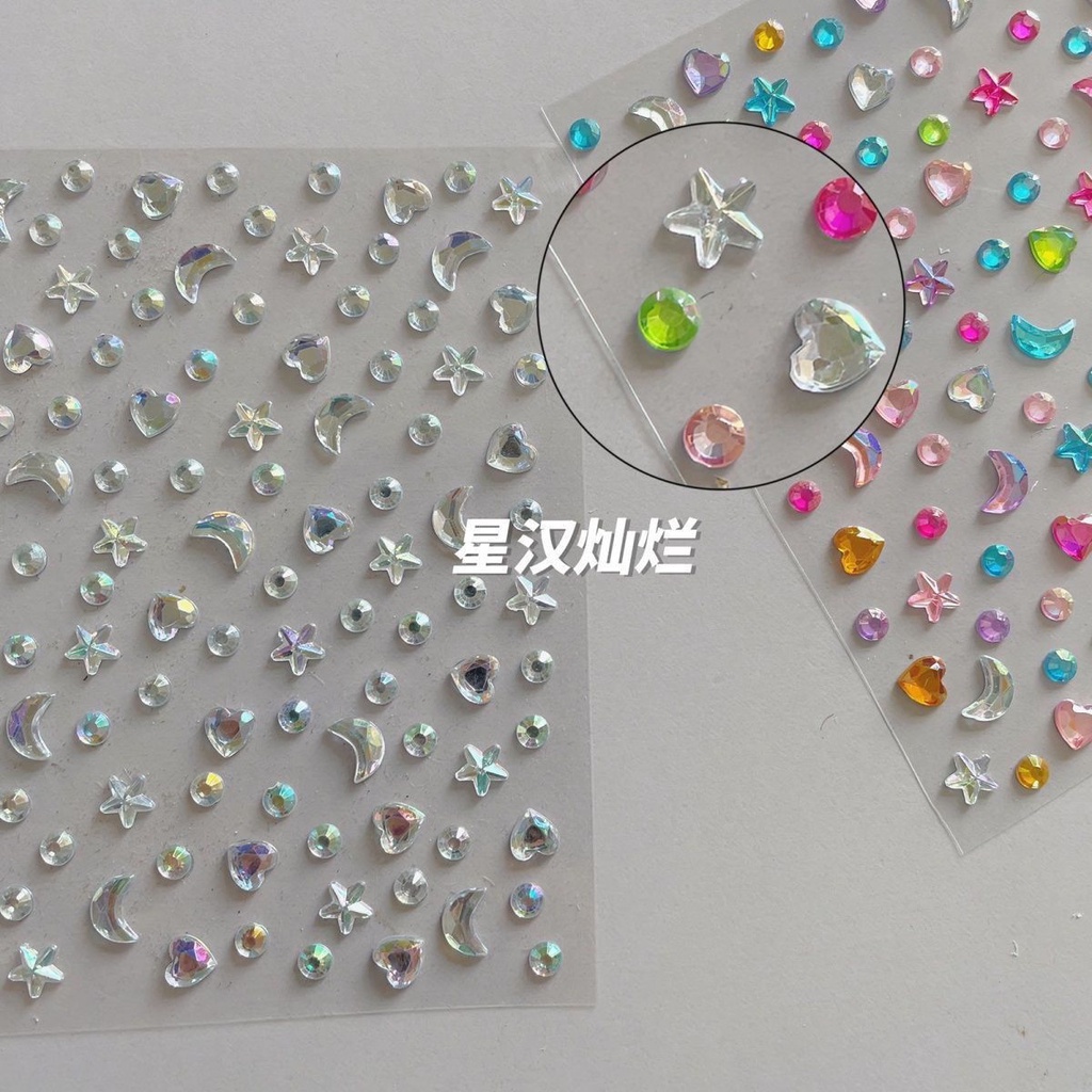 Miếng Dán Trang Trí Móng Tay Hình Ngọc Trai Lấp Lánh