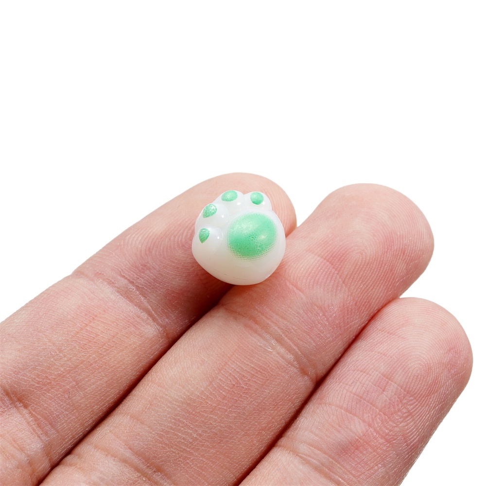 Túi 10 Hạt Xâu Chuỗi 11 * 12mm Hình Móng Vuốt Mèo