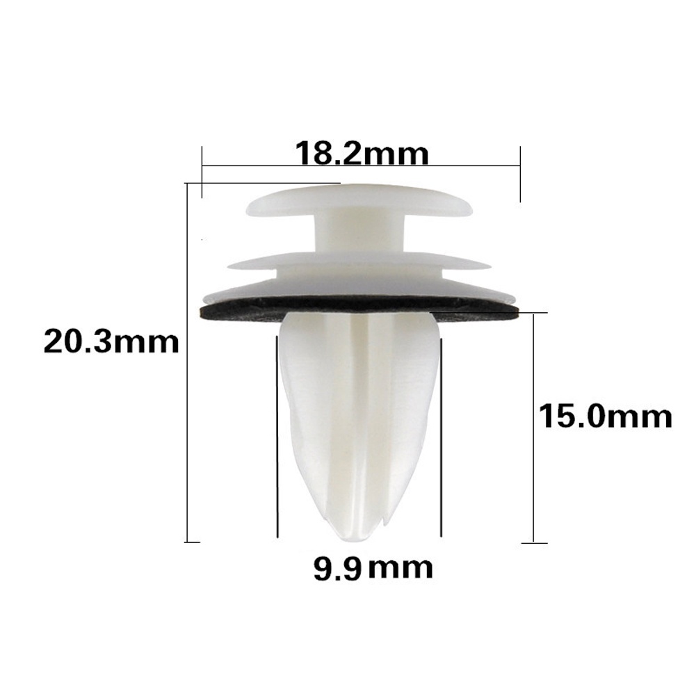 Set 100 Đinh Tán Bằng Nhựa Cho Xe Ô Tô