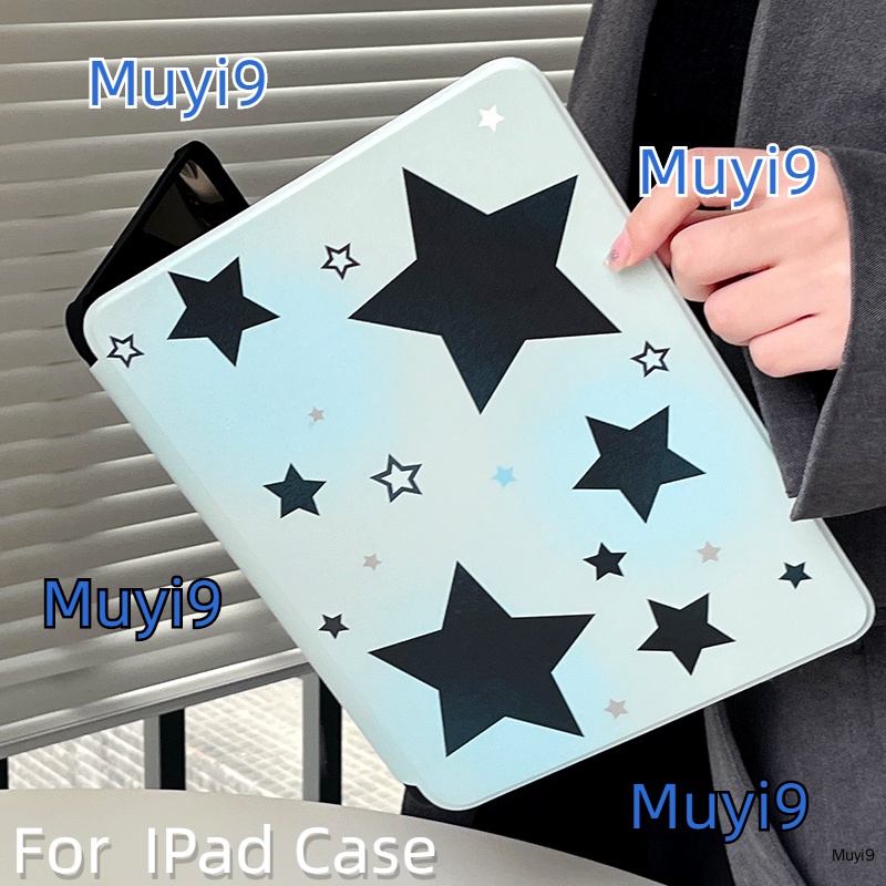 Ốp Máy Tính Bảng Họa Tiết Ngôi Sao Màu Xanh Dương Chống Rơi Vỡ Cho IPad10.2 Ipad10th Mini6 Air5 Pro11 / ipad12.9 Ipad Gen9