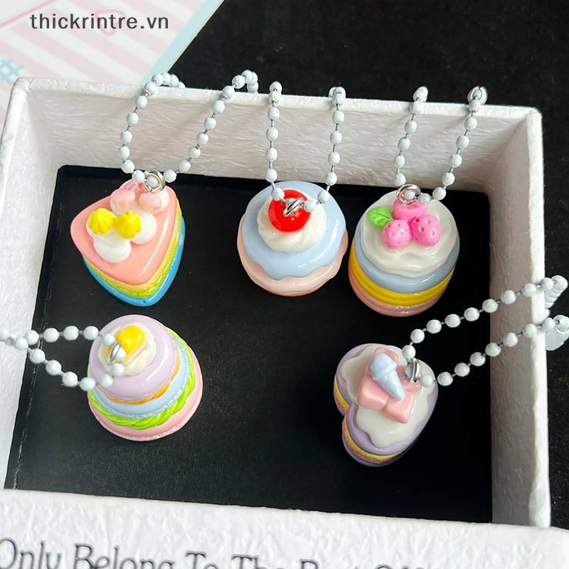 Móc Khóa Hình Bánh Kem Mưa Dễ Thương
