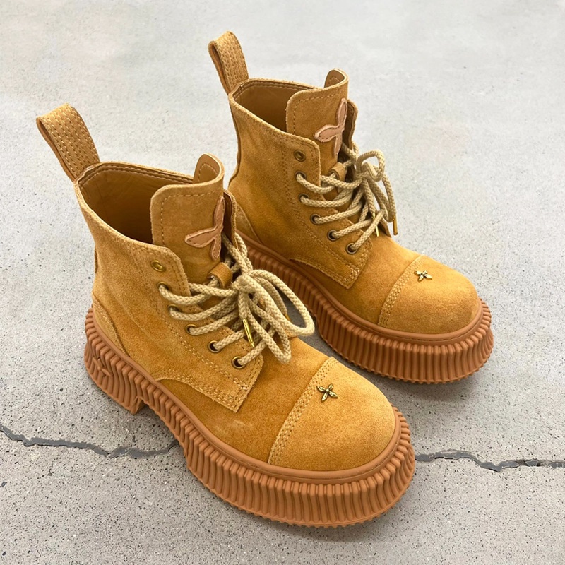 Đôi Bốt Martin Đế Dày Thời Trang Mùa Hè Cho Nữ