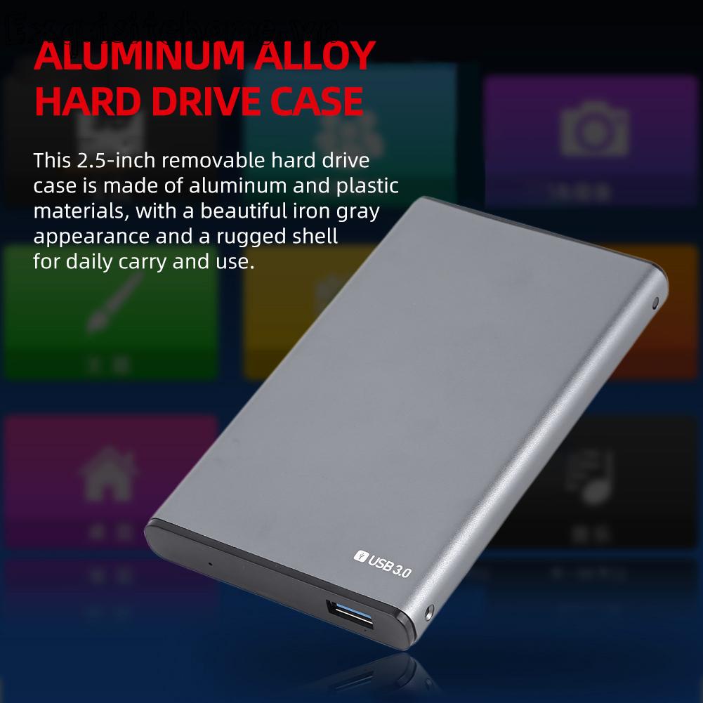 2.5in hdd vỏ ngoài cắm và chạy hợp kim nhôm cho pc / desktop / laptop