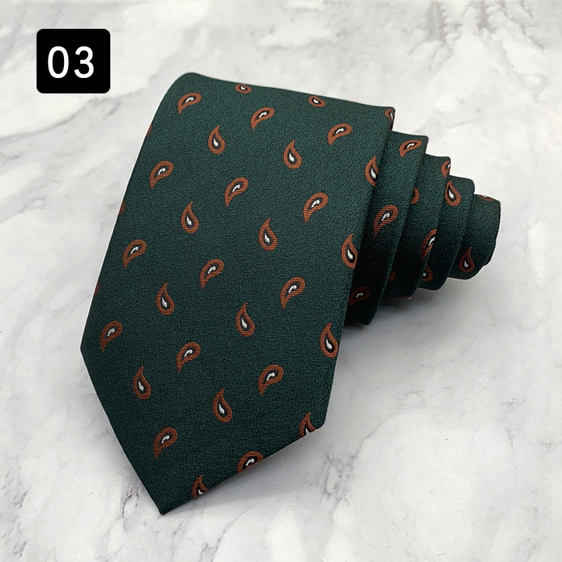 Cà Vạt 8cm Họa Tiết paisley cashew Lịch Lãm Cho Nam