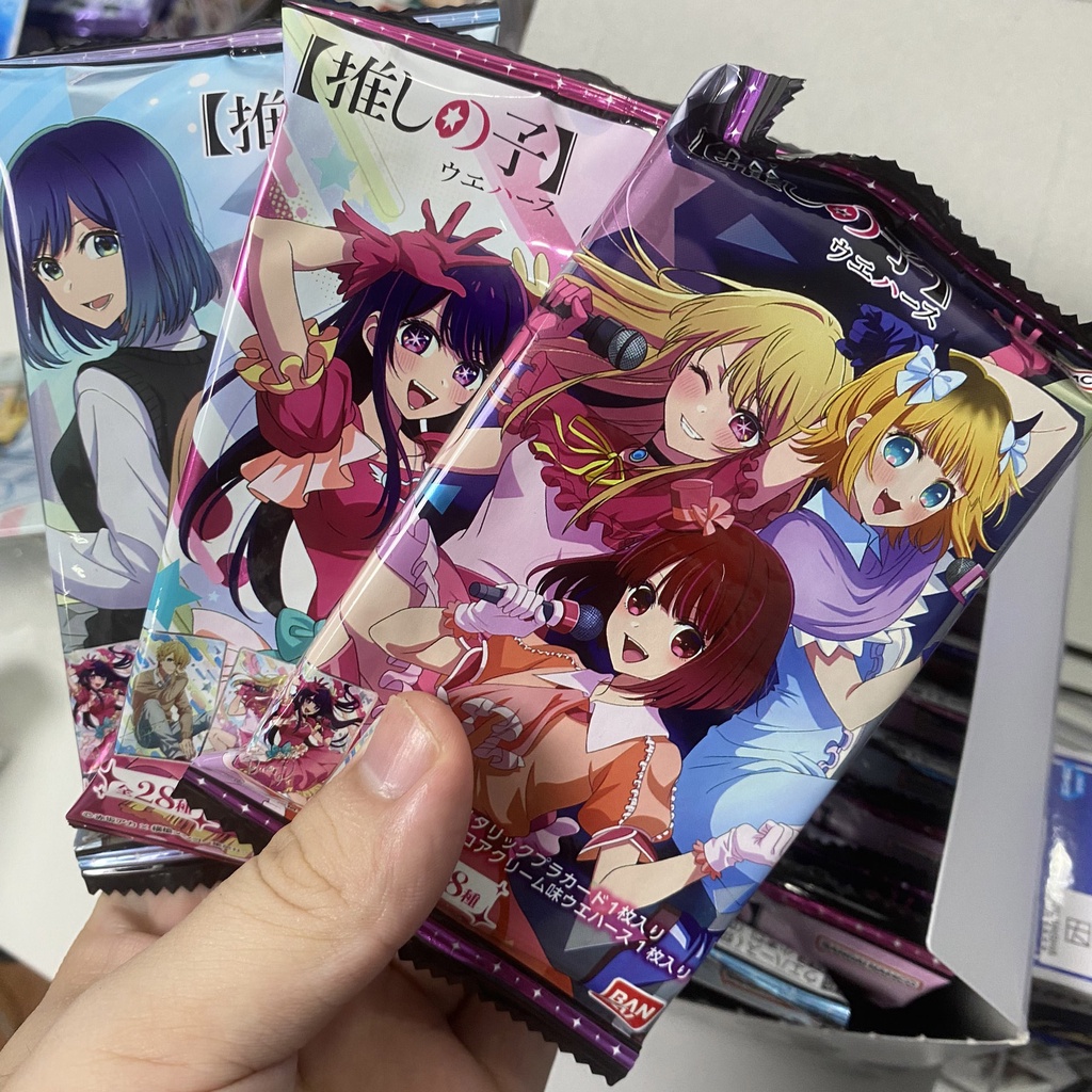 Pack thẻ nhân phẩm bánh xốp Oshi no Ko chính hãng - wafer card Đứa Con Của Thần Tượng