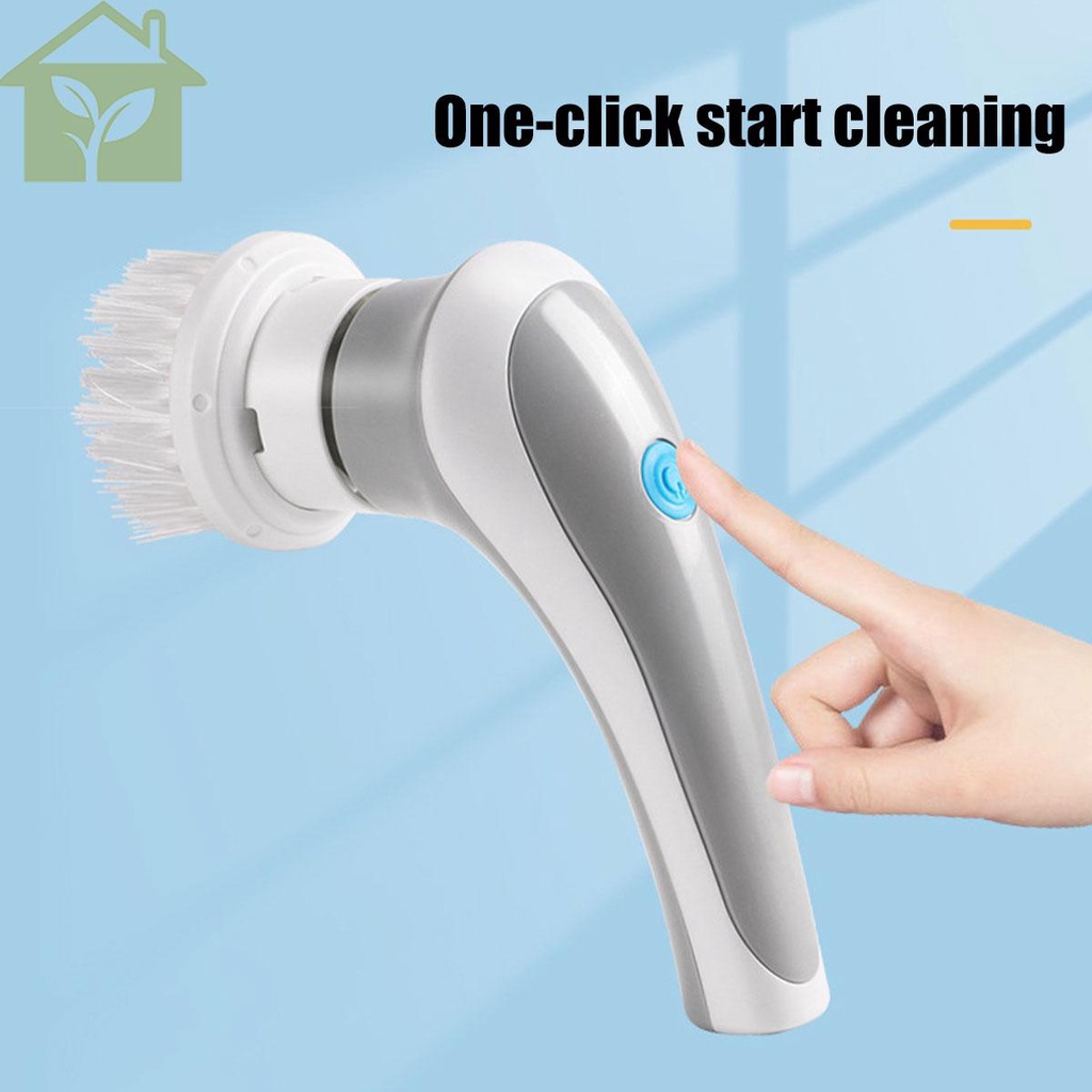 Máy chà sàn quay điện với ba đầu bàn chải 1200mah bàn chải làm sạch điện có thể sạc lại ipx5 máy làm sạch bàn chải điện không thấm nước shopabc9722