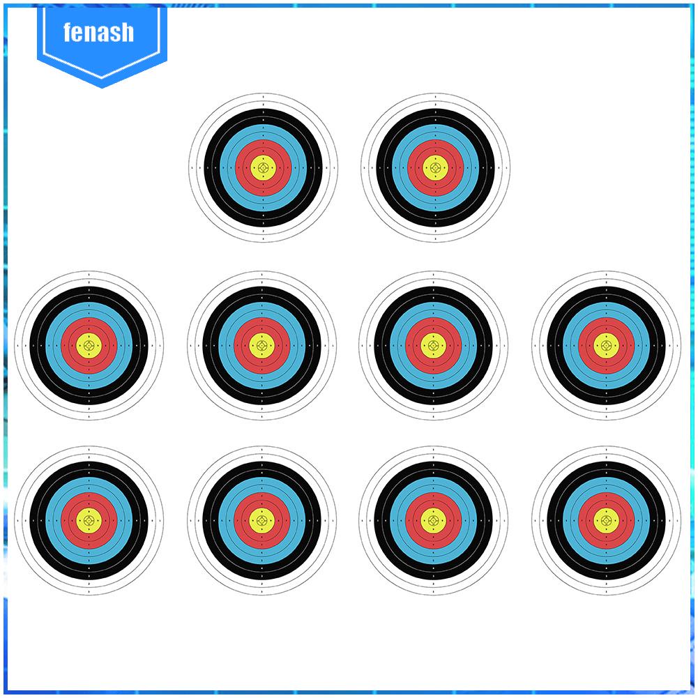 10 cái 40x40cm mục tiêu bắn cung chuyên nghiệp giấy thực hành mũi tên bảng phi tiêu