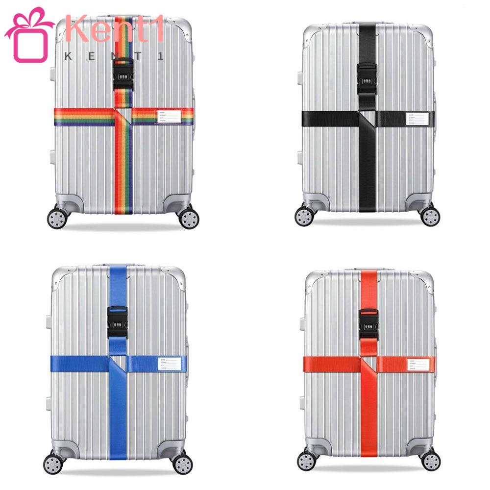 Kent1 luggage buckle strap anti-theft cross strap vali thắt lưng tên nhãn dán hành lý dây đeo bó