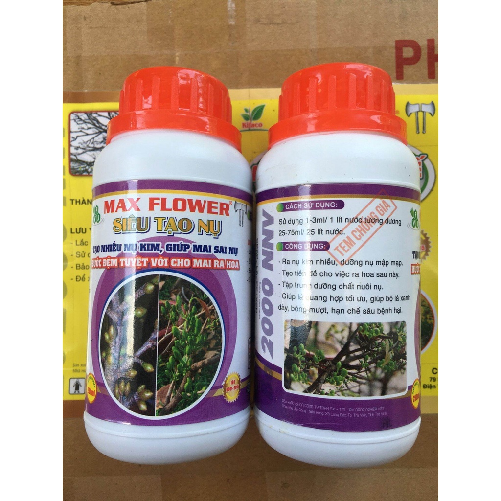 PHÂN BÓN MAX FLOWER - SIÊU TẠO NỤ CHAI 250ML.