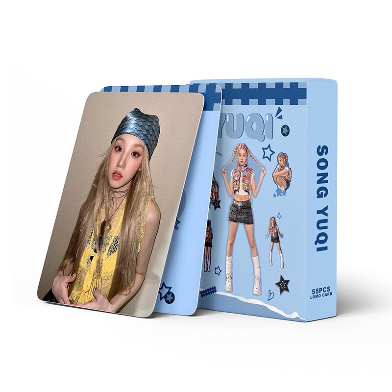 I-DLE YUQI Card Set 55 Tấm Thẻ Ảnh Kpop Lomo Card Hình Nhóm Nhạc