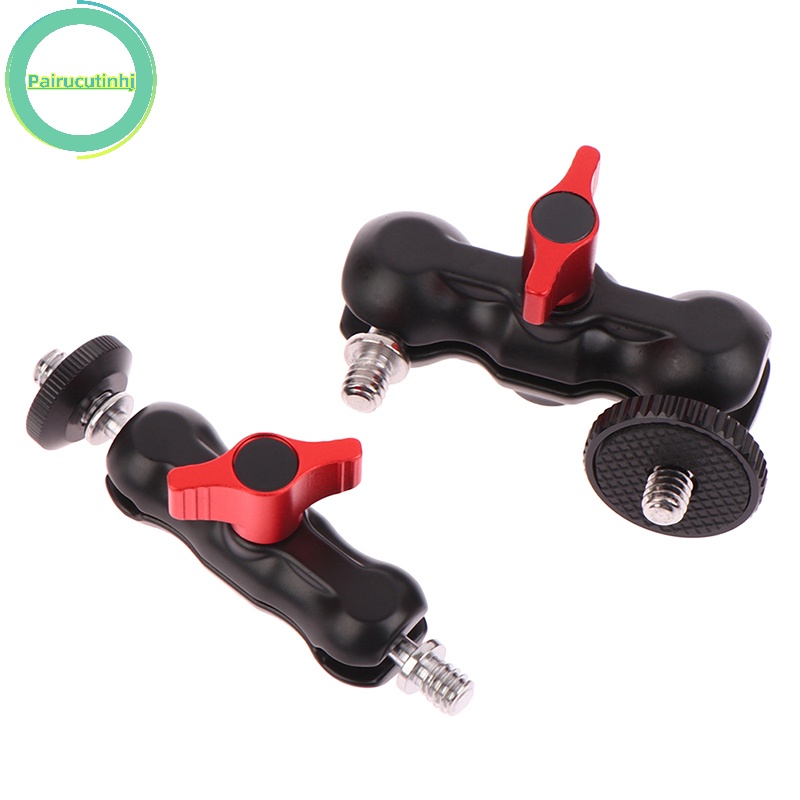 Pairhj double ball head shoe mount universal magic arm with small ball head monitor vn