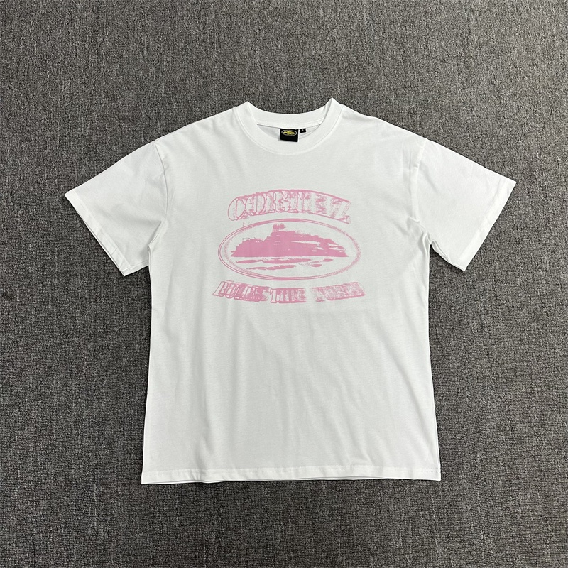 Corteiz alcatraz phantom monogram in ukdrill cotton loose crewneck trend drip short sleeve t-shirt