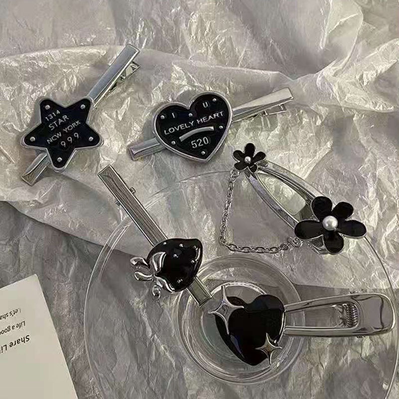 Kẹp Tóc Kim Loại Hình Nơ / Ngôi Sao Năm Cánh Xinh Xắn YR