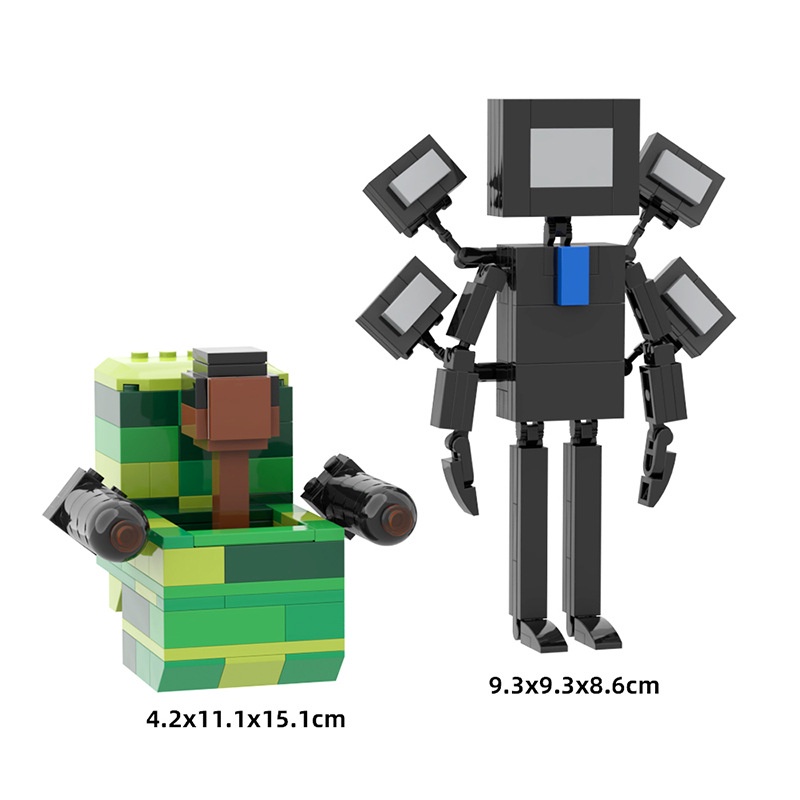 459pcs Bộ Đồ Chơi Lắp Ráp Mô Hình Skibidi VS Camerman Titan Skibidi Toilet Speakerman Building Block