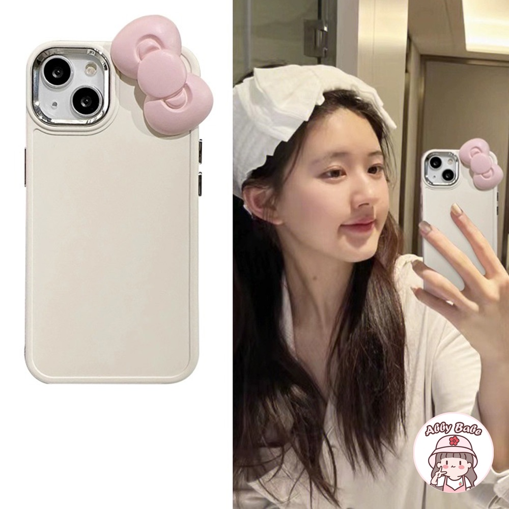 Vỏ iphone 14 pro max tpu Ốp điện thoại tpu mềm trong trieu lo tu nữ tính màu hồng 3d bow-knot plating lens protector chống bụi bẩn tương thích cho iphone 12 11 pro max xs xr 7plus