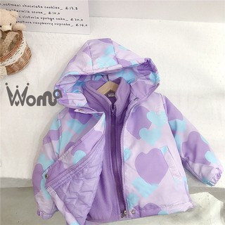 Woma // áo khoác lông cừu cho bé gái áo khoác trẻ em quần áo dày dặn