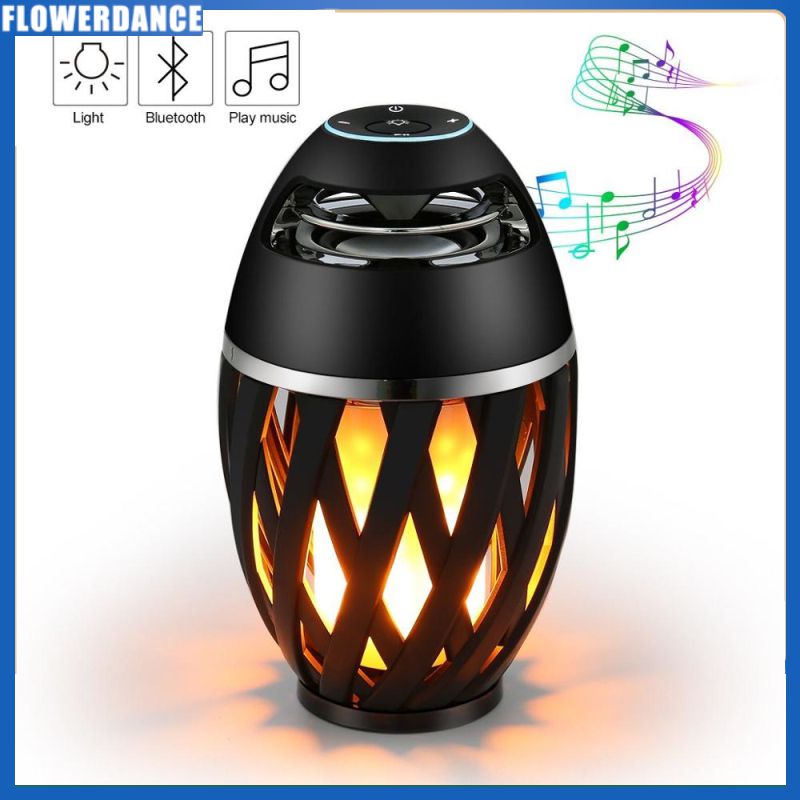 Loa Bluetooth ngoài trời, Loa ngọn lửa Bluetooth Led, Loa khí quyển ngọn đuốc chống nước Ipx5, Đèn ngọn lửa, Quà tặng cho nam nữ, Đồ trang trí cho bữa tiệc Sân vườn tại nhà Hoa sân trong