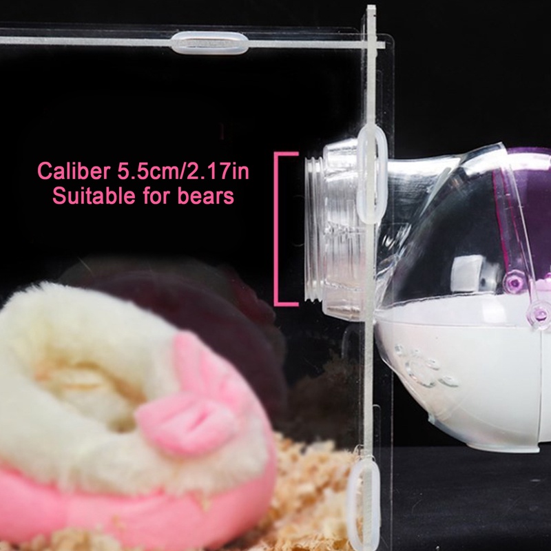 Qjzb chuột hamster vật nuôi phòng tắm lồng hộp tắm cát phòng đồ chơi nhà vệ sinh đồ dùng cho vật nuôi nhỏ