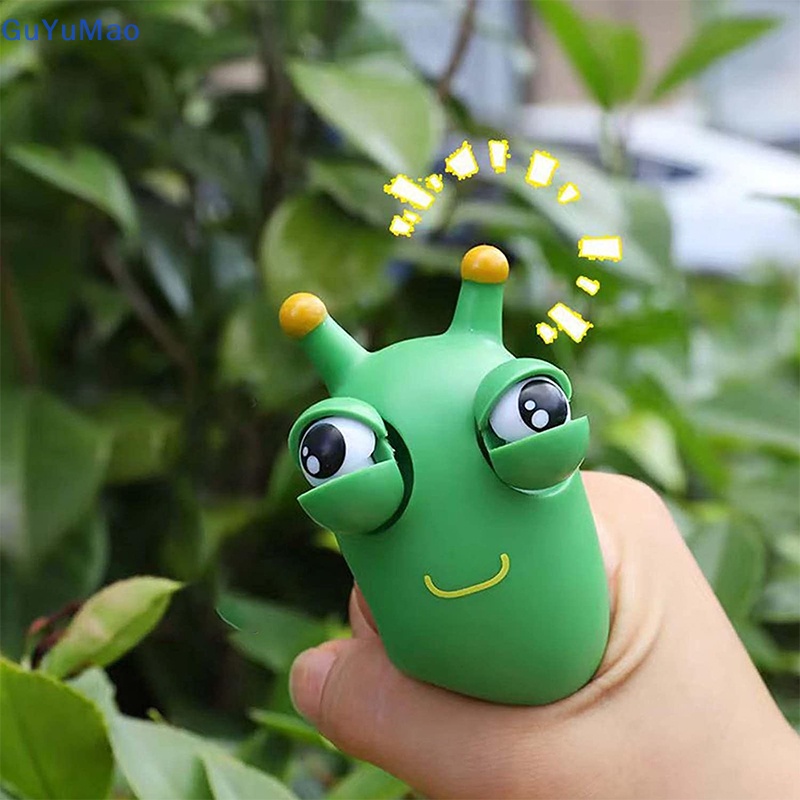Vui nhộn eyeball burst bóp đồ chơi green eye caterpillar pinch đồ chơi người lớn trẻ em giảm căng thẳng thần tài đồ chơi sáng tạo deion toy prta