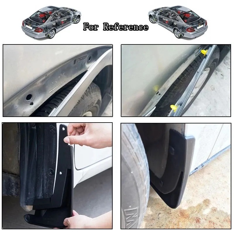 FENDER Bộ 50 Đinh Tán / Kẹp 8mm Bằng Nhựa Màu Đen Thông Dụng Cho Xe Hơi