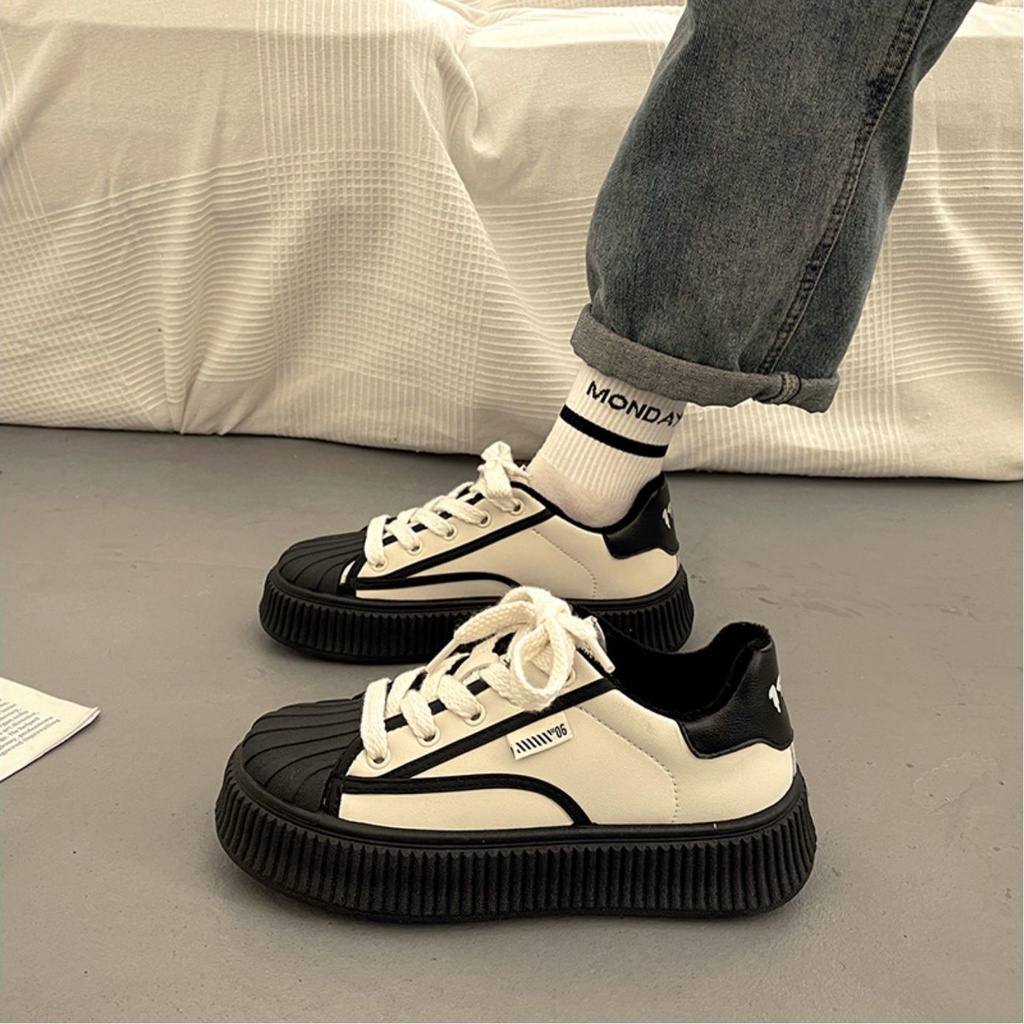 KUCLUT  Giày Thể Thao Thiết Kế Mới Thoáng Khí Giày thể thao nữ 2023 NEW  Thanh lịch Phong cách Hàn Quốc Thời trang FYD239032I 37Z230910