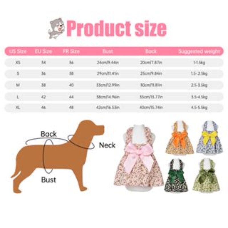Dog dress shih tzu puppy skirt pet shirt cat quần áo s-xl thời trang dễ thương pet cat butterfly váy trái cây dứa bông vest quần áo mùa hè quần áo cún con