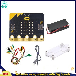 Bbc microbit go start kit micro: bit bbc development board tự làm học tập lập trình với alligator clips test lead set